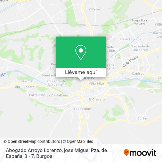 Mapa Abogado Arroyo Lorenzo, jose Miguel Pza. de España, 3 - 7