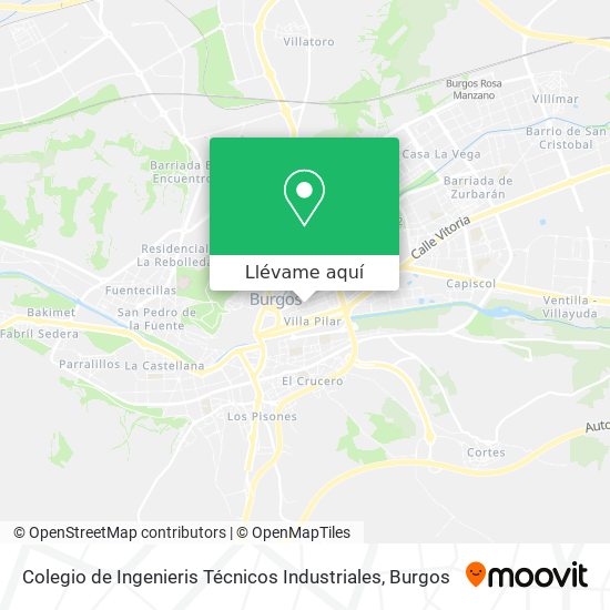 Mapa Colegio de Ingenieris Técnicos Industriales