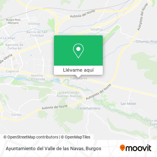 Mapa Ayuntamiento del Valle de las Navas