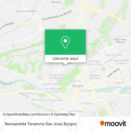 Mapa Restaurante Tanatorio San Jose