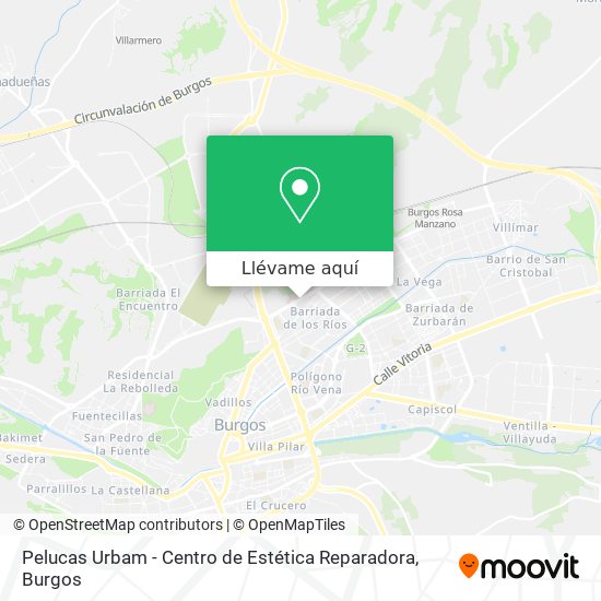 Mapa Pelucas Urbam - Centro de Estética Reparadora