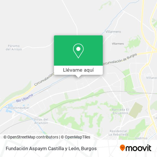 Mapa Fundación Aspaym Castilla y León