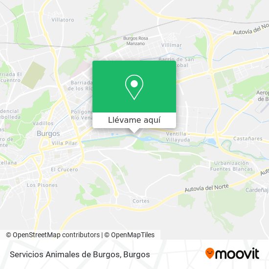 Mapa Servicios Animales de Burgos