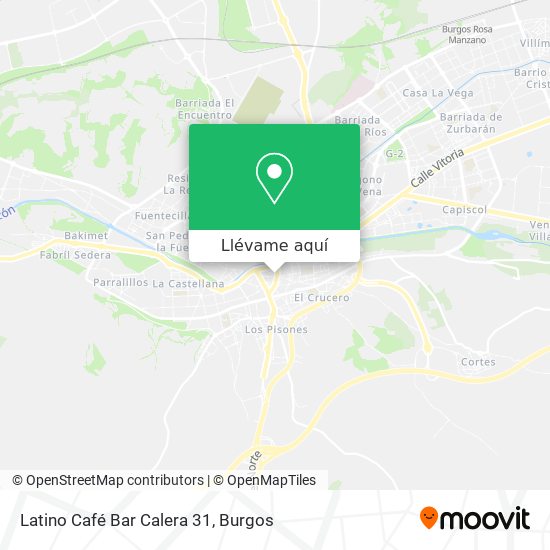 Mapa Latino Café Bar Calera 31