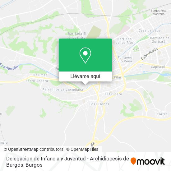 Mapa Delegación de Infancia y Juventud - Archidiócesis de Burgos