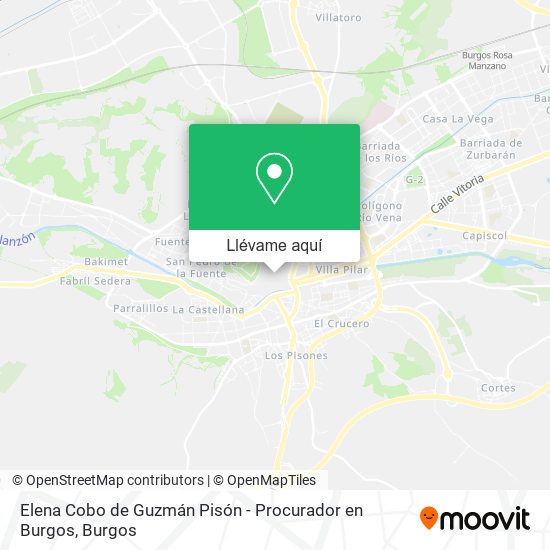 Mapa Elena Cobo de Guzmán Pisón - Procurador en Burgos