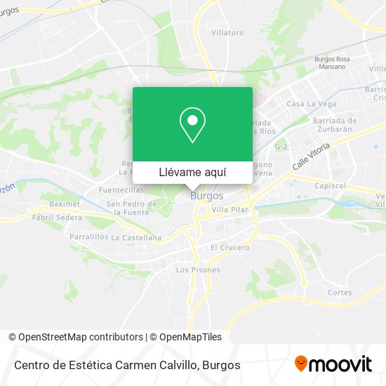 Mapa Centro de Estética Carmen Calvillo