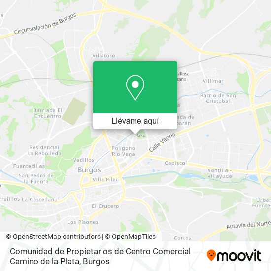 Mapa Comunidad de Propietarios de Centro Comercial Camino de la Plata
