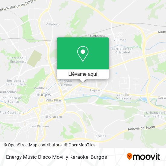 Mapa Energy Music Disco Movil y Karaoke