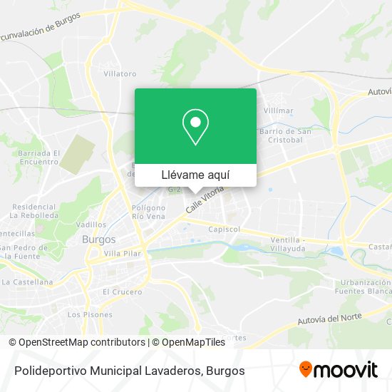 Mapa Polideportivo Municipal Lavaderos