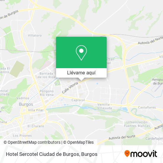 Mapa Hotel Sercotel Ciudad de Burgos