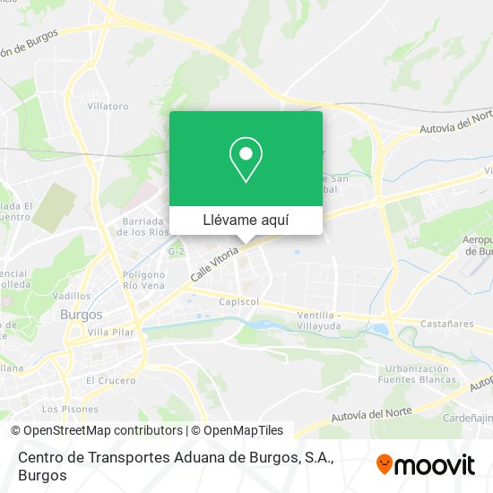 Mapa Centro de Transportes Aduana de Burgos, S.A.