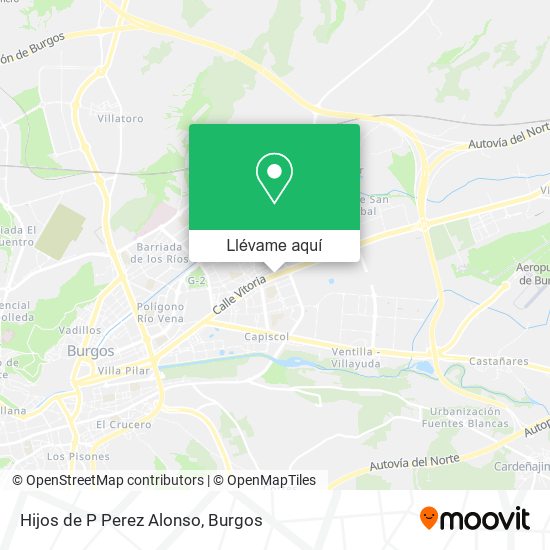 Mapa Hijos de P Perez Alonso