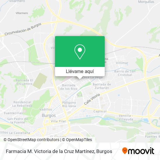 Mapa Farmacia M. Victoria de la Cruz Martínez