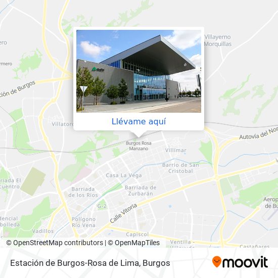 Mapa Estación de Burgos-Rosa de Lima