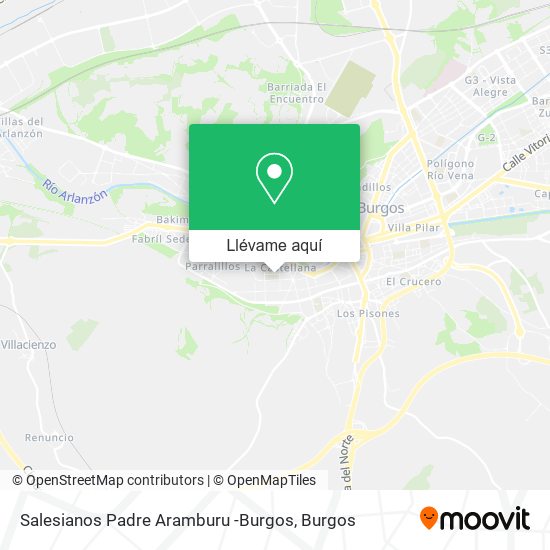Mapa Salesianos Padre Aramburu -Burgos