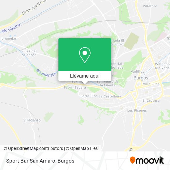 Mapa Sport Bar San Amaro