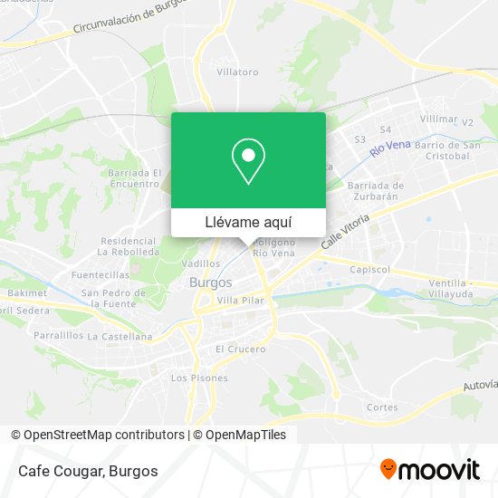 Mapa Cafe Cougar