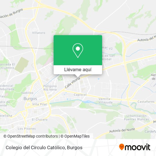Mapa Colegio del Círculo Católico