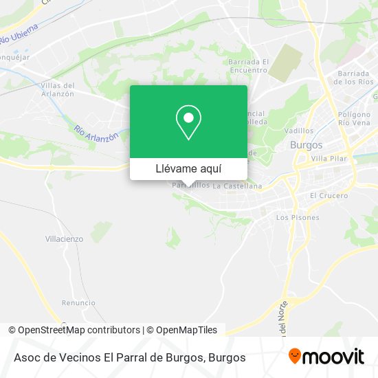 Mapa Asoc de Vecinos El Parral de Burgos