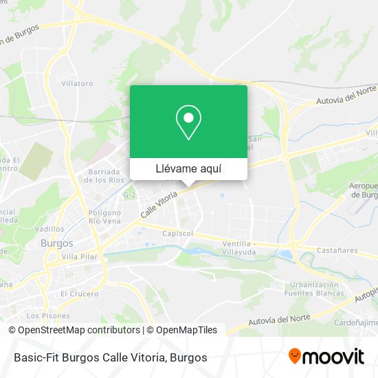 Mapa Basic-Fit Burgos Calle Vitoria