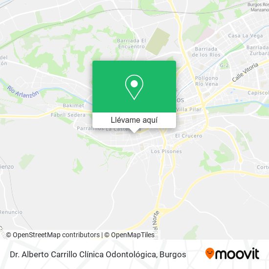 Mapa Dr. Alberto Carrillo Clínica Odontológica