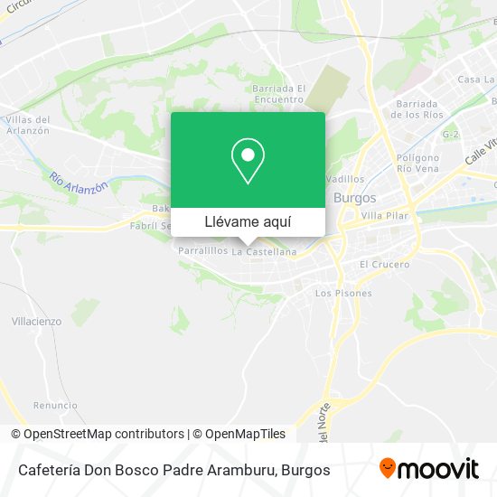 Mapa Cafetería Don Bosco Padre Aramburu