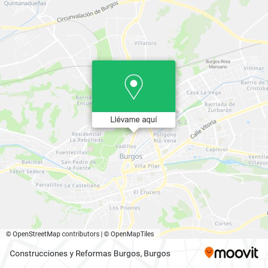 Mapa Construcciones y Reformas Burgos
