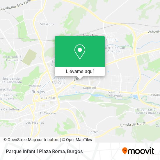 Mapa Parque Infantil Plaza Roma
