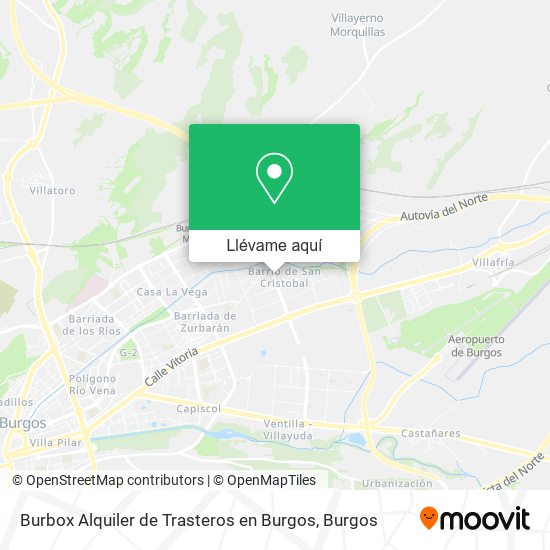 Mapa Burbox Alquiler de Trasteros en Burgos