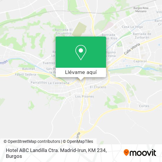 Mapa Hotel ABC Landilla Ctra. Madrid-Irun, KM 234