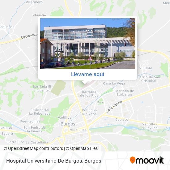 Mapa Hospital Universitario De Burgos