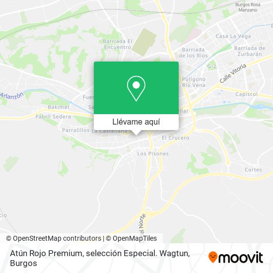 Mapa Atún Rojo Premium, selección Especial. Wagtun