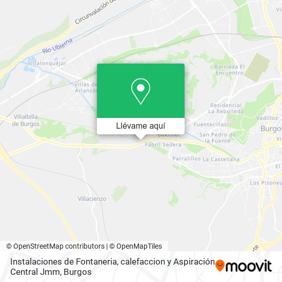 Mapa Instalaciones de Fontaneria, calefaccion y Aspiración Central Jmm