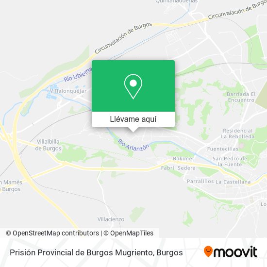 Mapa Prisión Provincial de Burgos Mugriento