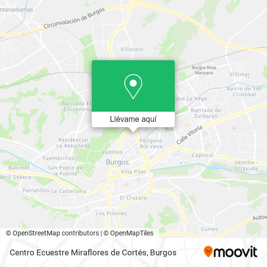 Mapa Centro Ecuestre Miraflores de Cortés
