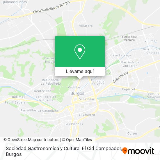 Mapa Sociedad Gastronómica y Cultural El Cid Campeador