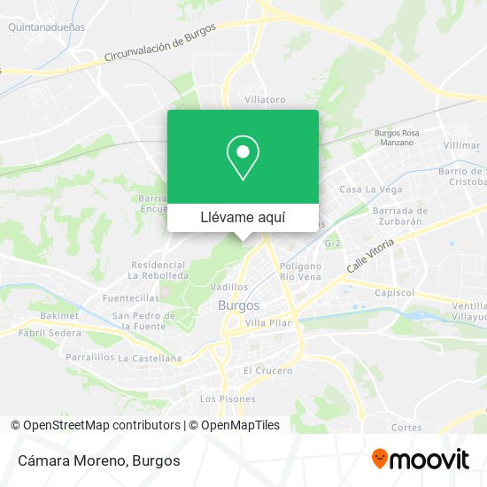 Mapa Cámara Moreno