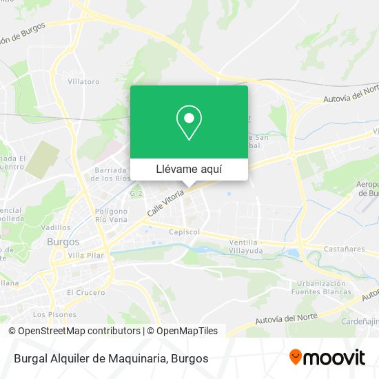 Mapa Burgal Alquiler de Maquinaria