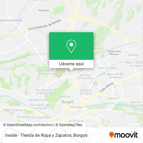 Mapa Inside - Tienda de Ropa y Zapatos