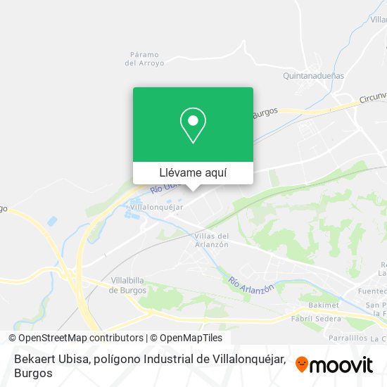 Mapa Bekaert Ubisa, polígono Industrial de Villalonquéjar