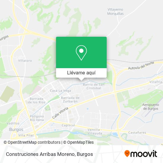 Mapa Construciones Arribas Moreno