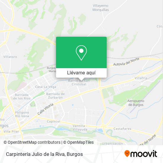 Mapa Carpintería Julio de la Riva
