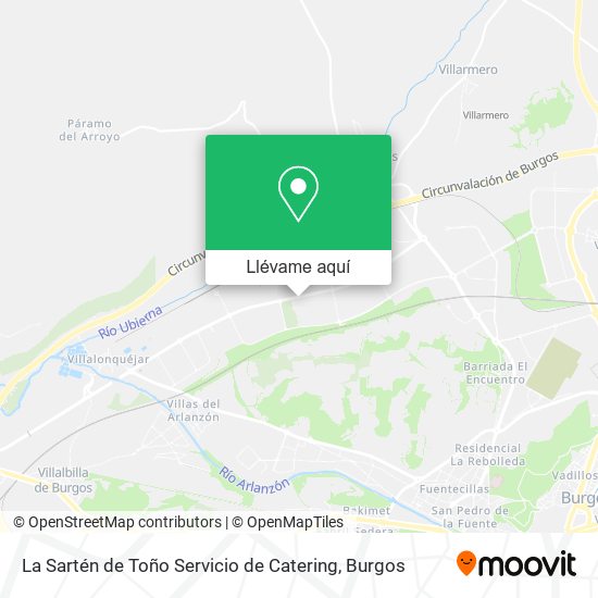 Mapa La Sartén de Toño Servicio de Catering