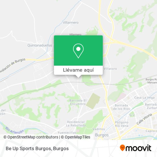 Mapa Be Up Sports Burgos