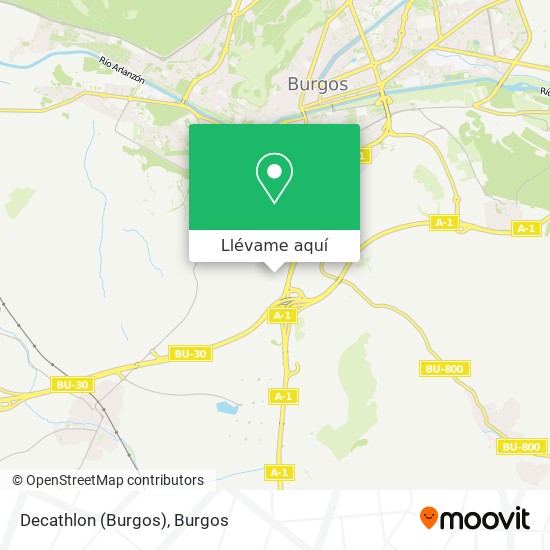 Mapa Decathlon (Burgos)
