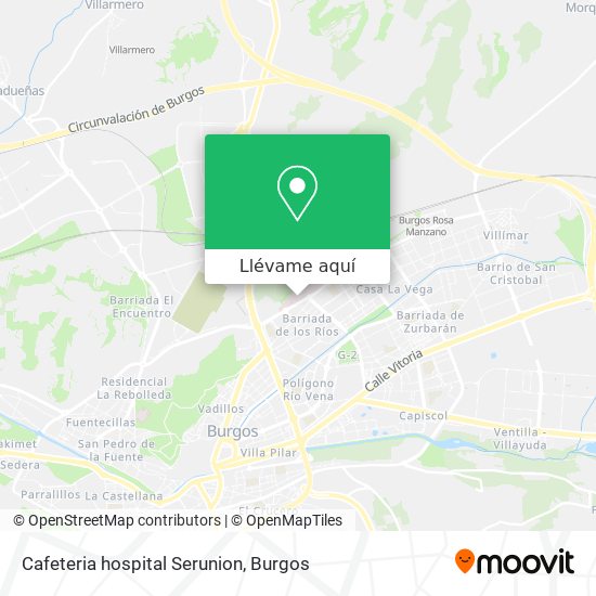 Mapa Cafeteria hospital Serunion