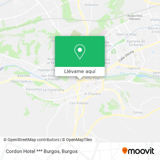 Mapa Cordon Hotel *** Burgos