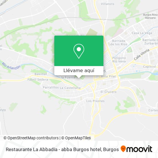 Mapa Restaurante La Abbadía - abba Burgos hotel