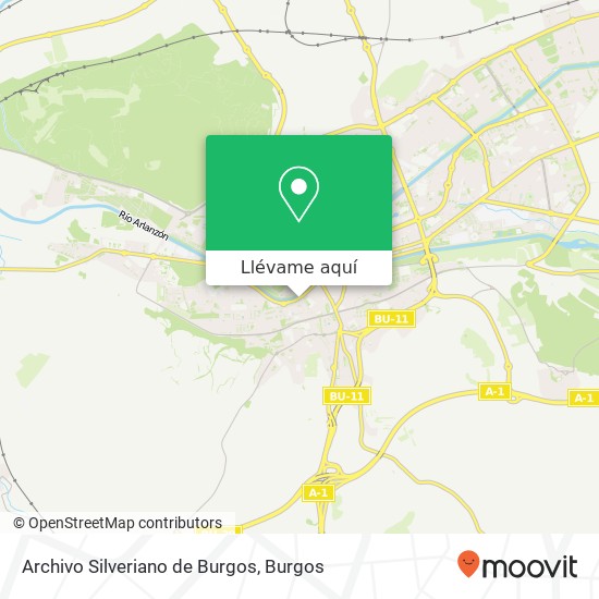 Mapa Archivo Silveriano de Burgos